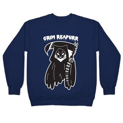 Grim Reapurr Cat Crewneck Sweatshirt